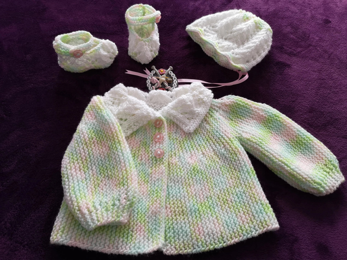 Printed Knitting Pattern 86 – Sideways Knitted Cardigan - DollieBabies