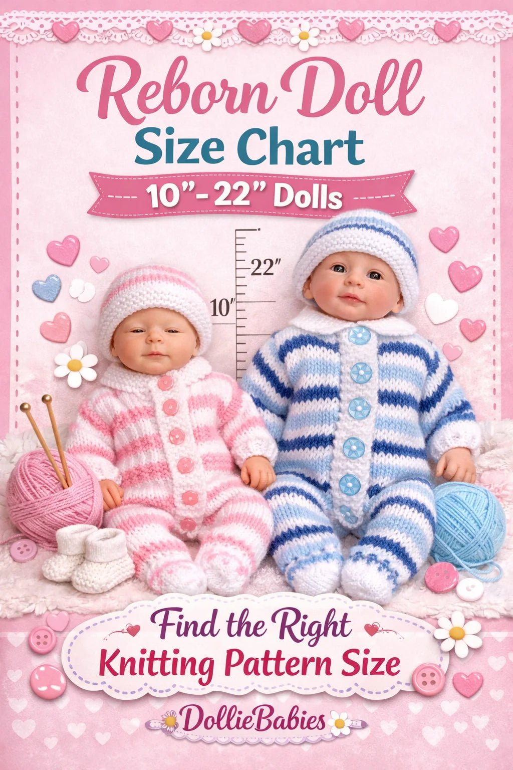 Reborn Doll Size Chart – How to Choose the Right Knitting Pattern - DollieBabies