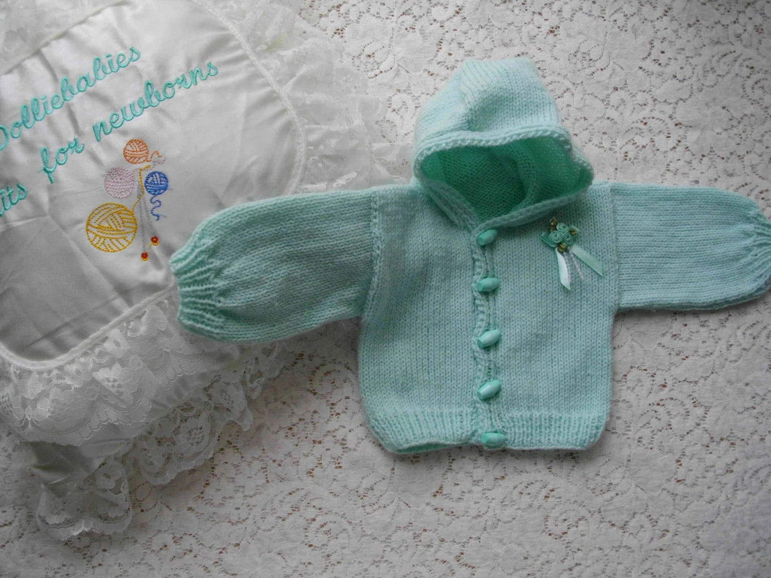 Hand Knitted Hooded Baby Jackets