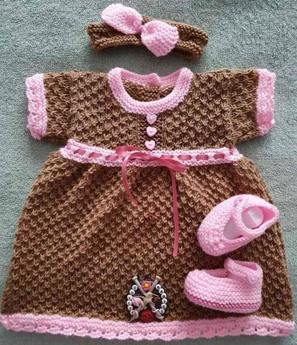 PDF Gingerbread Baby Outfit Knitting Pattern Bundle 10