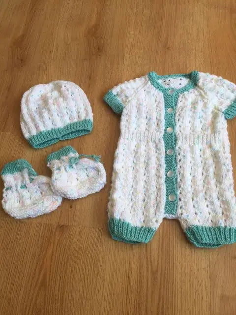 Customer photo of Ribbed Waist Romper Set Knitting Pattern PDF 83