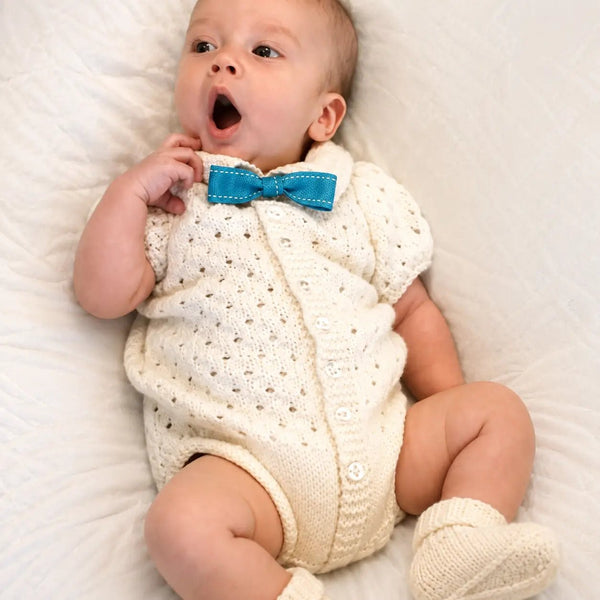 Customer photo of 3-6 Months Baby Bodysuit Set Knitting Pattern PDF 45