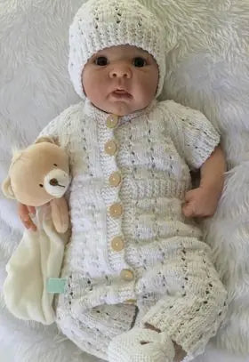 Customer photo of Ribbed Waist Romper Set Knitting Pattern PDF 83