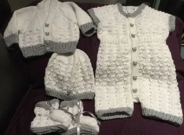 Customer photo of Ribbed Waist Romper Set Knitting Pattern PDF 83