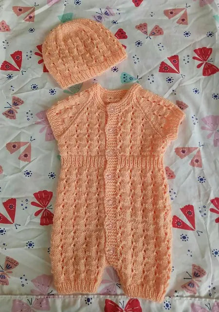 Customer photo of Ribbed Waist Romper Set Knitting Pattern PDF 83