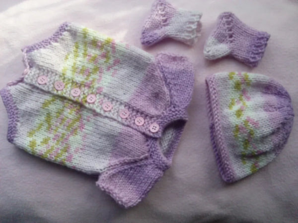 Customer photo of Premature Bodysuit Knitting Pattern PDF 10