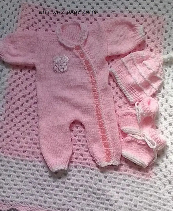 Customer photo of Newborn Side Buttoning Romper Knit Pattern PDF 11
