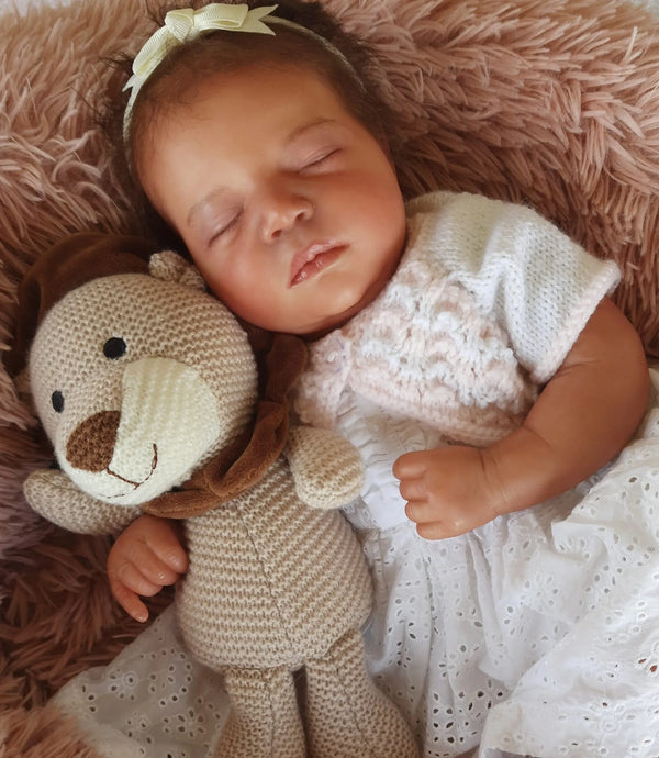 Customer photo of PDF Top Down Baby Bolero Knitting Pattern 112