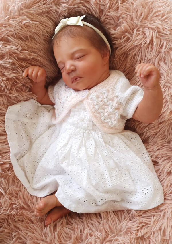 Customer photo of PDF Top Down Baby Bolero Knitting Pattern 112
