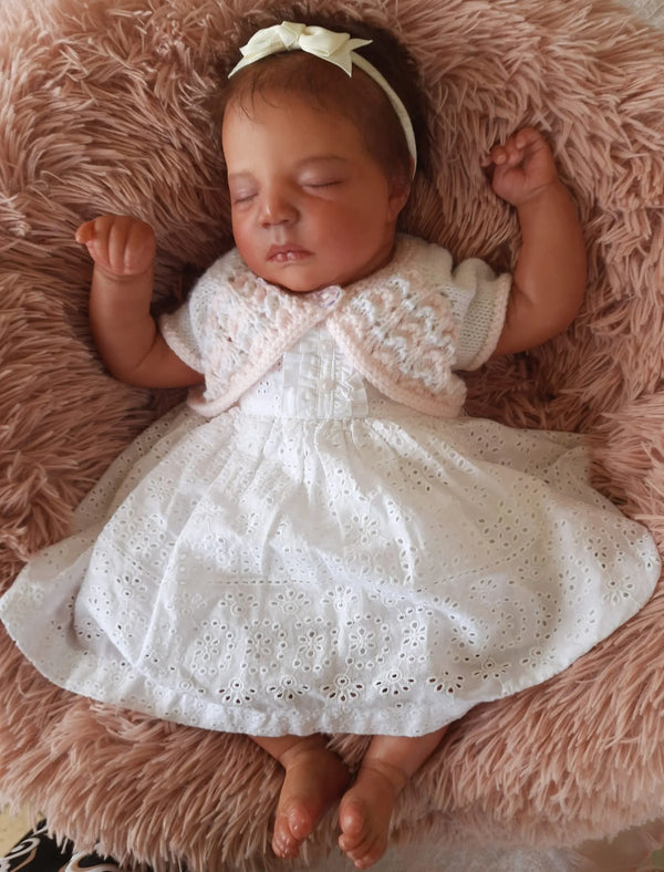 Customer photo of PDF Top Down Baby Bolero Knitting Pattern 112