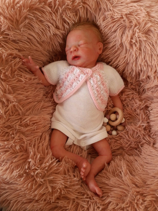 Customer photo of PDF Top Down Baby Bolero Knitting Pattern 112