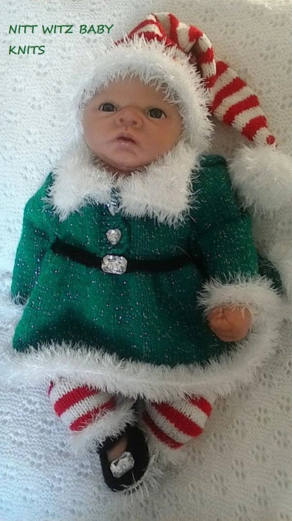 Christmas Angel Top Set Knitting Pattern PDF 70 - DollieBabies