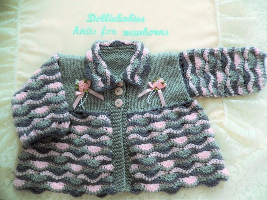 Printed Crochet and Knit Pattern 1 – Girls Matinee Set - DollieBabies
