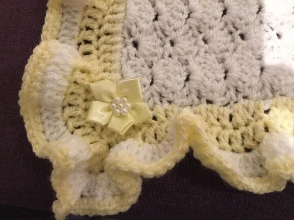 Customer photo of Stroller Sized Baby Blanket Crochet Pattern PDF 1