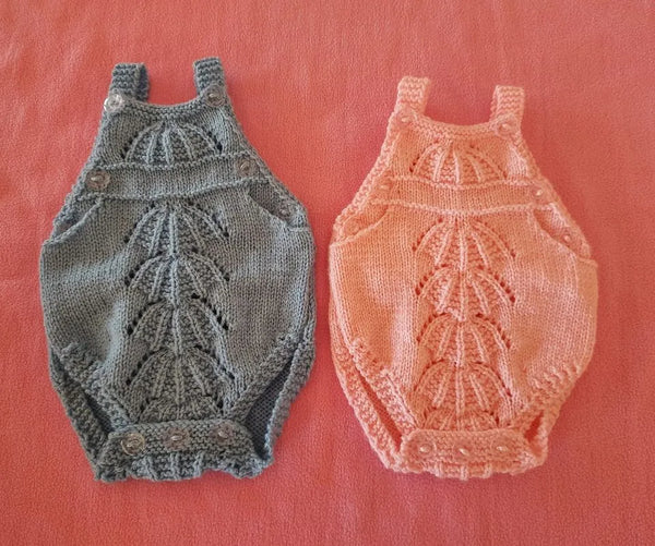 Customer photo of Dungaree Style Bodysuit Knitting Pattern PDF 87