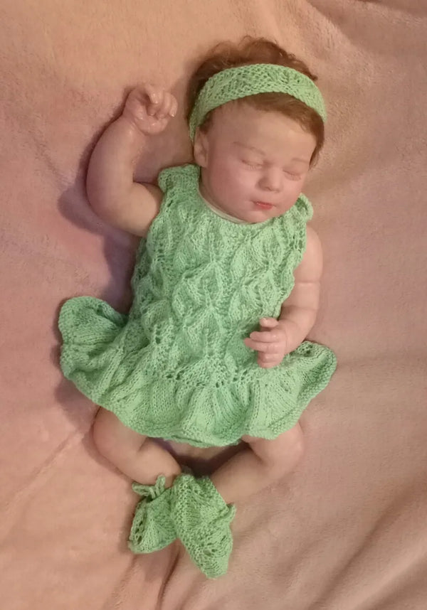 Customer photo of Bodysuit With Single Frill Knitting Pattern PDF 90