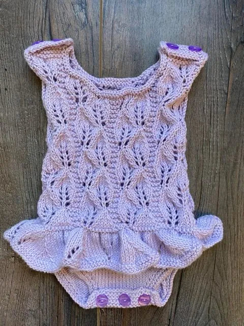 Customer photo of Bodysuit With Single Frill Knitting Pattern PDF 90