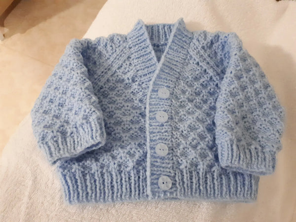 Customer photo of Waffle Stitch Cardigan Set Knitting Pattern PDF 82