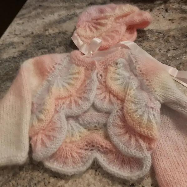 Customer photo of Scallop Edge Baby Bolero Set Knitting Pattern PDF 114