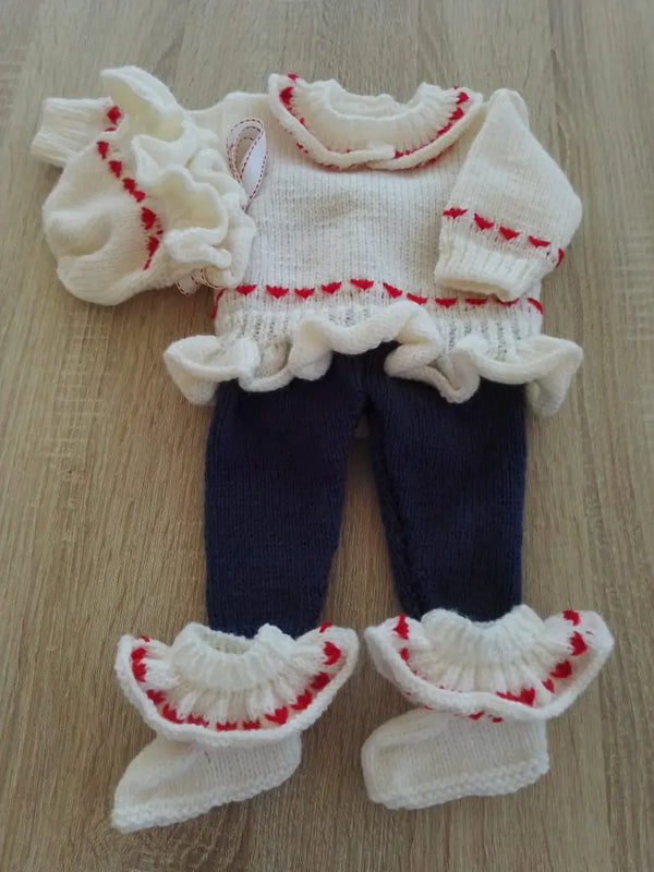 Customer photo of Frilly Sweater Set Knitting Pattern PDF 97