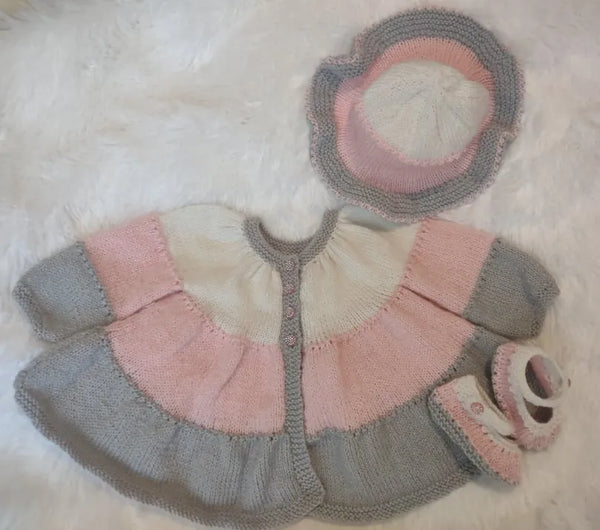 Customer photo of Tiered Baby Coat Knitting Pattern PDF 108