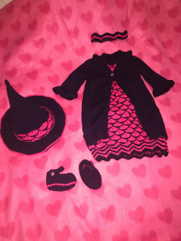 Customer photo of Halloween Baby Witches Dress Knitting Pattern PDF 68
