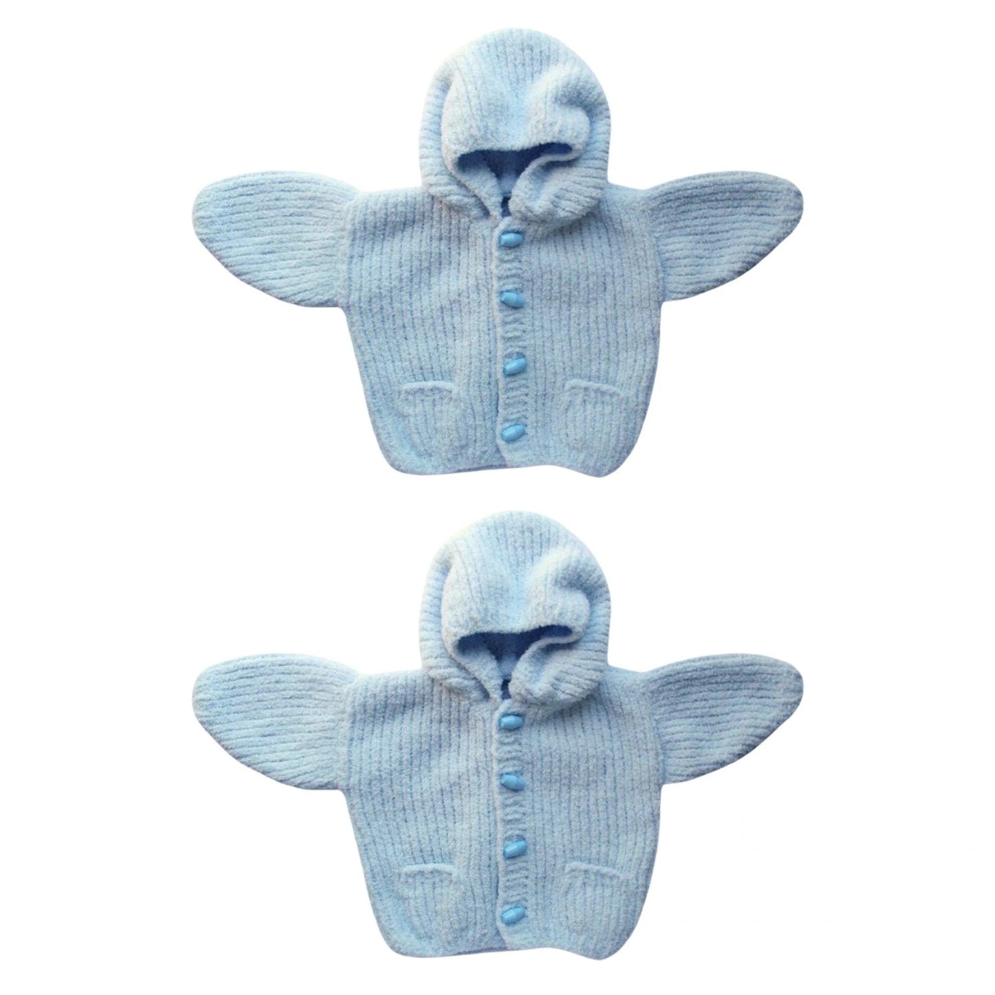 Ready Made Twin Boy Fleecy Hoodies 0-3 Months - DollieBabies