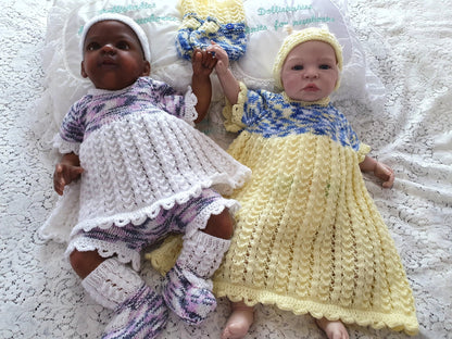 Printed Knitting Pattern 101 – Angel Top Dress Shorts Set - DollieBabies