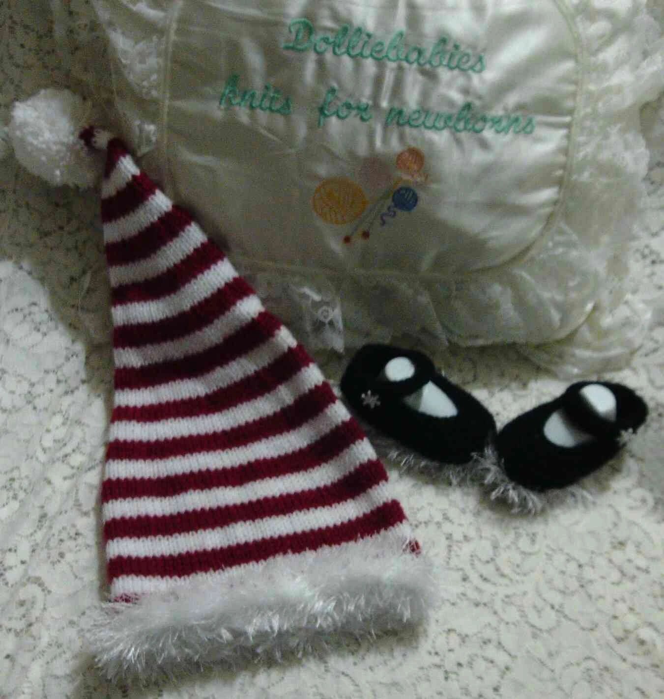 Printed Knitting Pattern 70 – Christmas Angel Top Set - DollieBabies