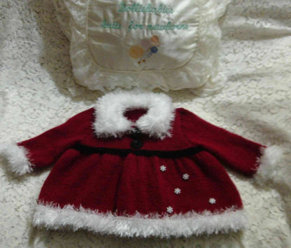Printed Knitting Pattern 70 – Christmas Angel Top Set - DollieBabies