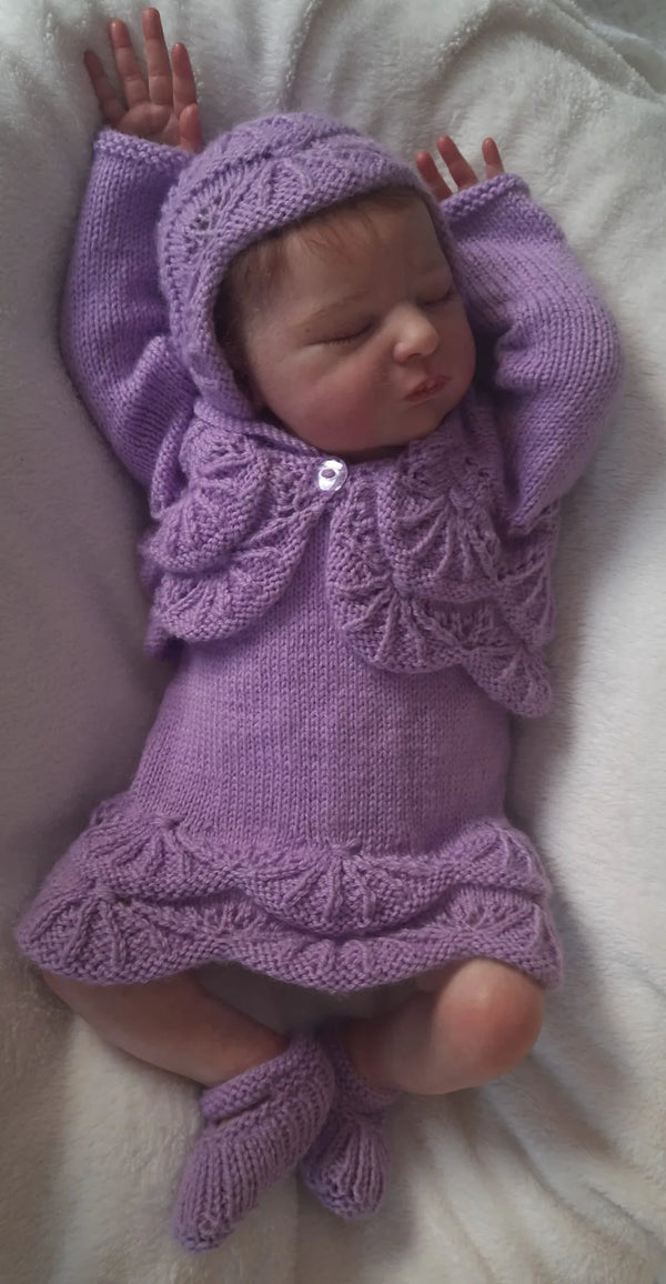 Customer photo of Scallop Edge Baby Bolero Set Knitting Pattern PDF 114
