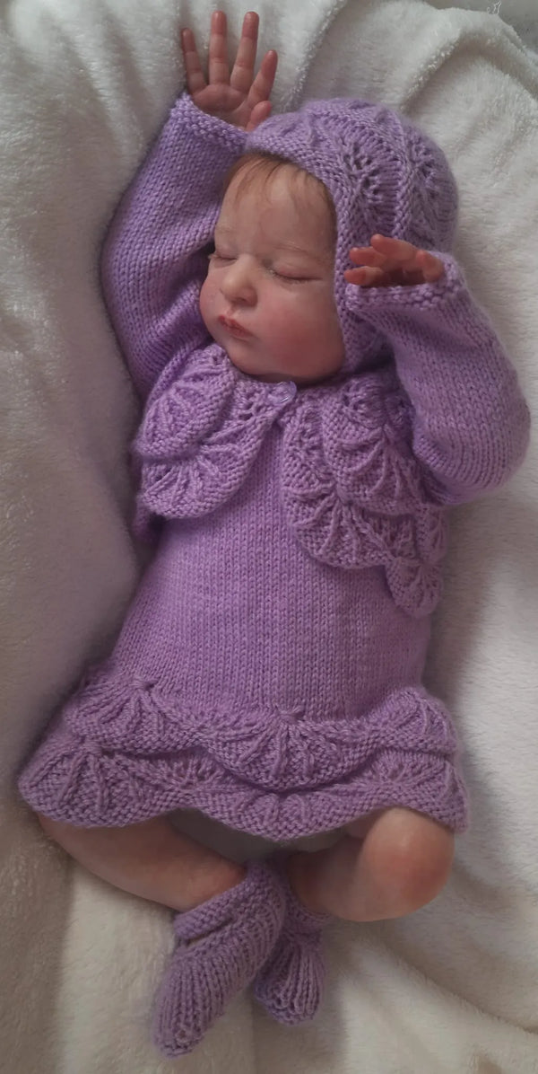 Customer photo of Scallop Edge Baby Bolero Set Knitting Pattern PDF 114