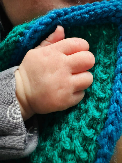 Patchwork Baby Blanket Knitting Pattern PDF 126 - DollieBabies