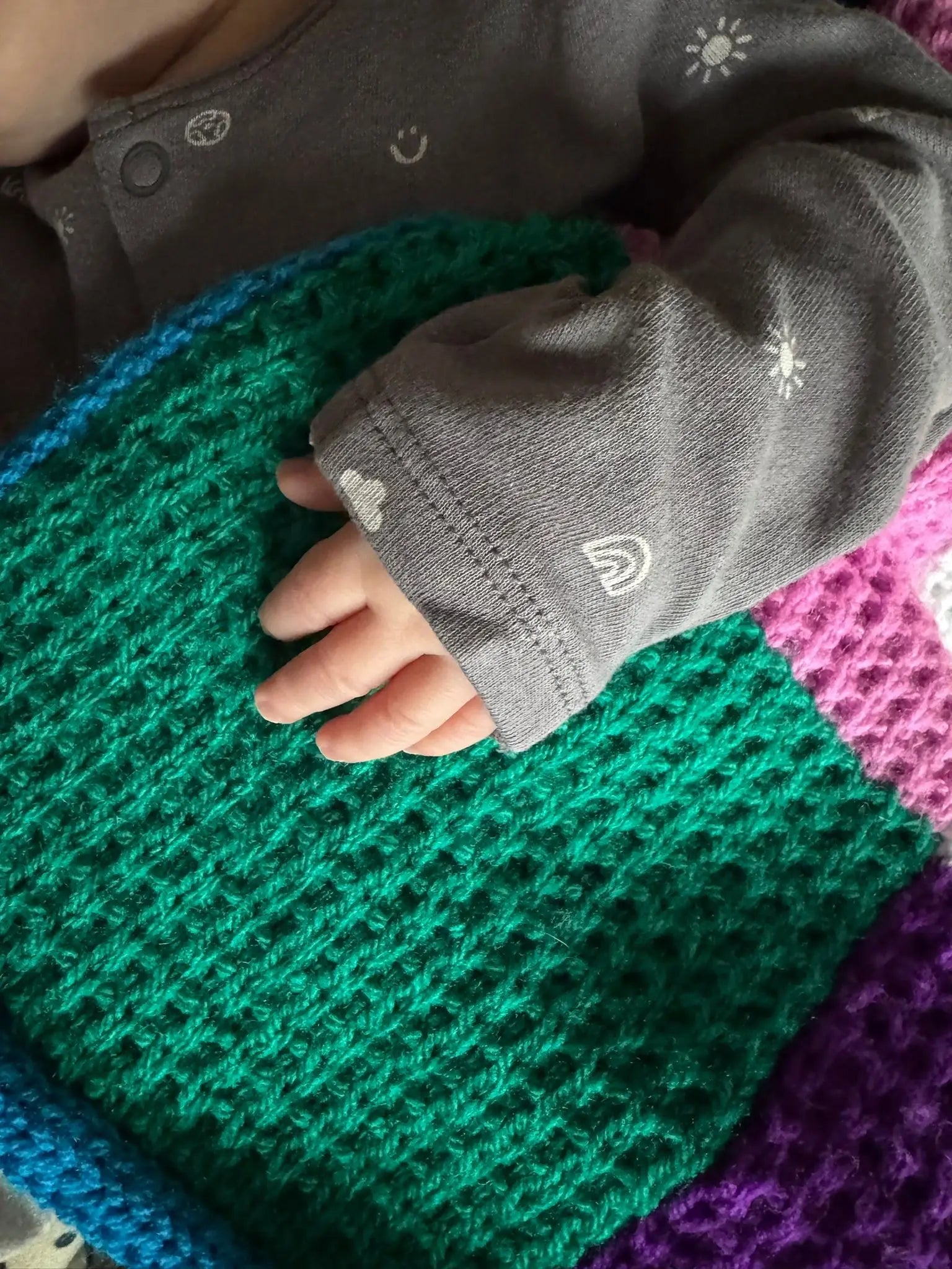 Patchwork Baby Blanket Knitting Pattern PDF 126 - DollieBabies