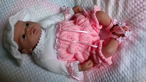 Customer photo of Flower and Leaf Romper Knitting Pattern PDF 38