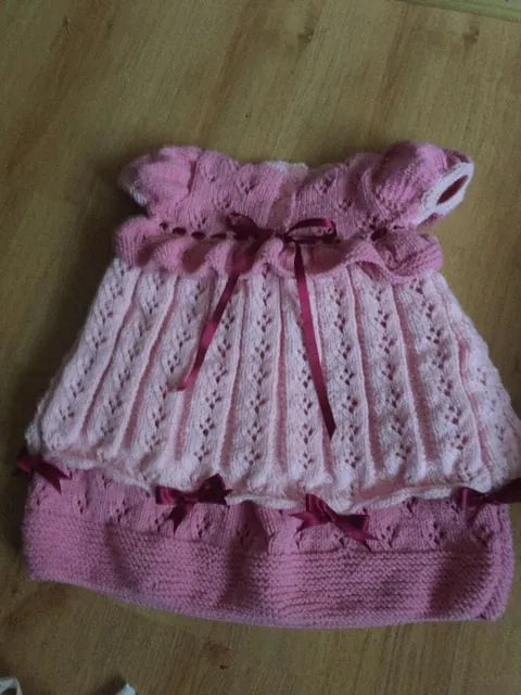 Customer photo of Baby Princess Party Dress Knitting Pattern PDF 100