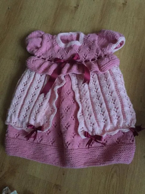 Customer photo of Baby Princess Party Dress Knitting Pattern PDF 100