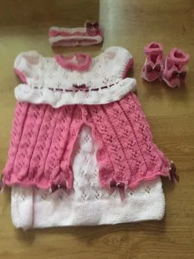 Customer photo of Baby Princess Party Dress Knitting Pattern PDF 100