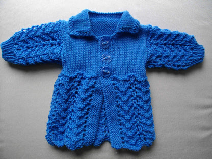 Ready Made Hand Knitted Reborn Boy Doll Matinee Set - DollieBabies