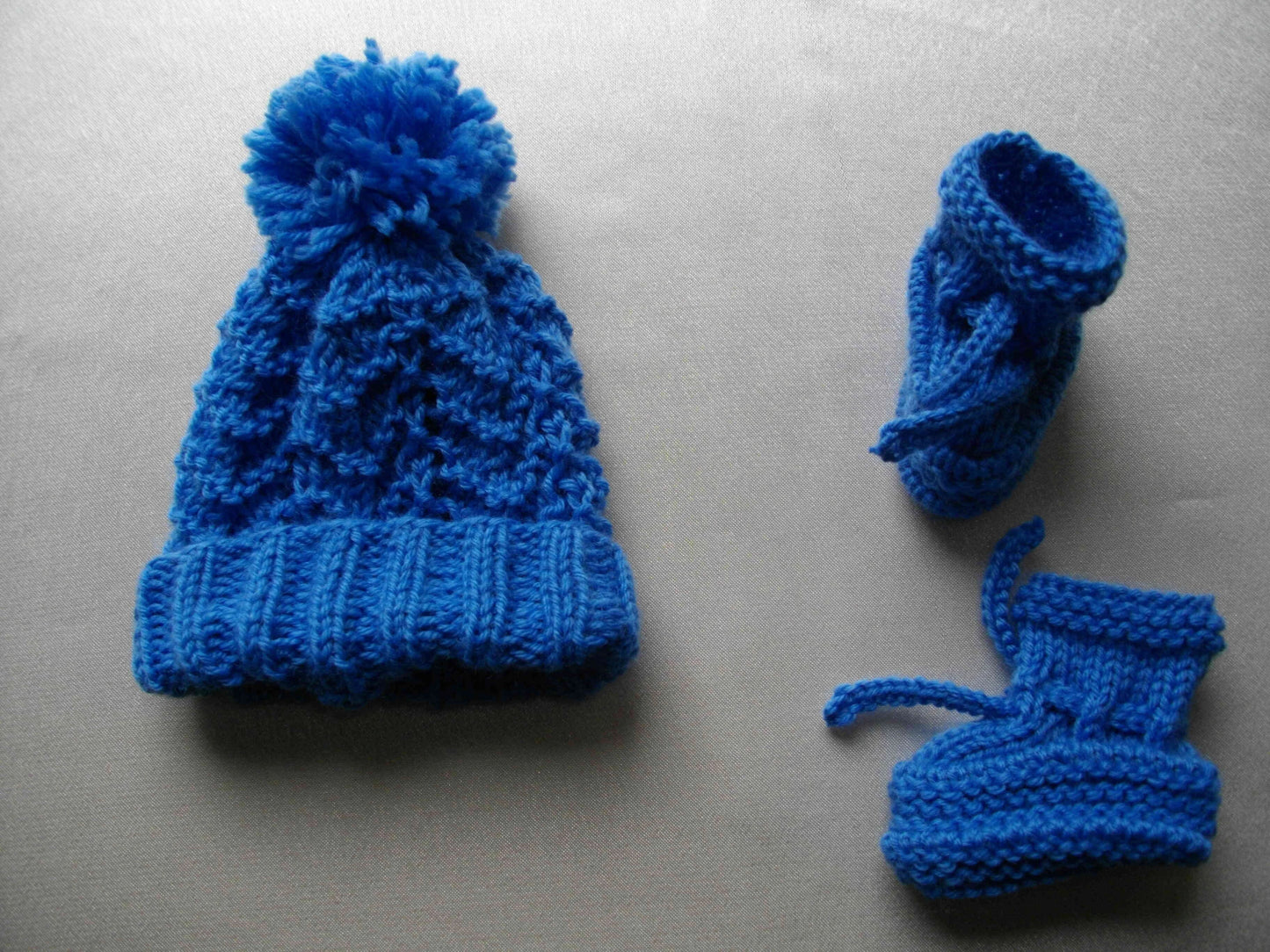 Ready Made Hand Knitted Reborn Boy Doll Matinee Set - DollieBabies