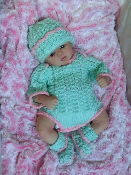 Customer photo of Reborn Doll Bodysuit Knitting Pattern PDF 26