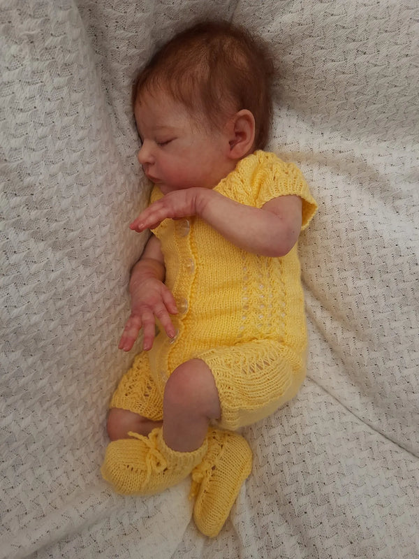 Customer photo of Side Patterned Romper Knitting Pattern PDF 115