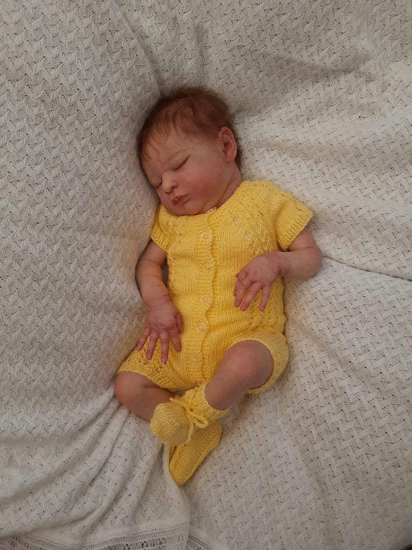 Customer photo of Side Patterned Romper Knitting Pattern PDF 115