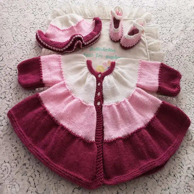 Knitting Pattern 108 - Tiered Baby Coat