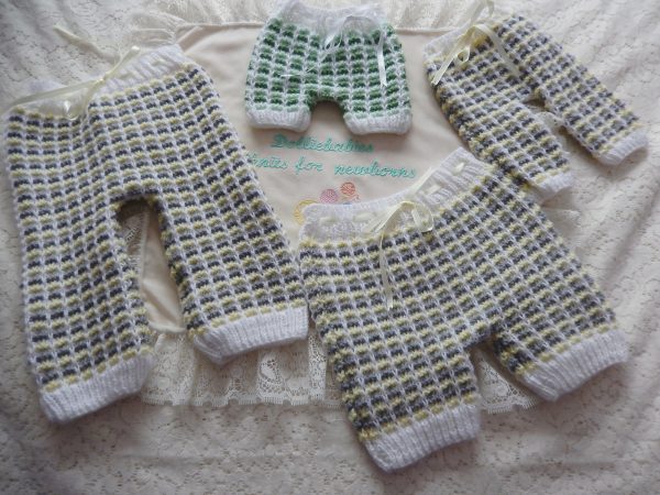 Trousers & Shorts From Unisex Layette Knitting Pattern
