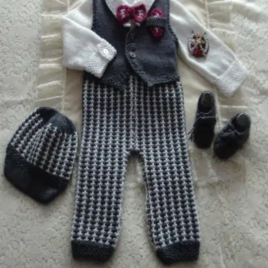 Boy's Formal Suit Knitting Pattern